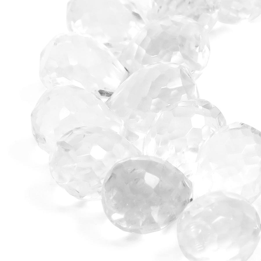 天然石ビーズ 水晶 7 5mm ドロップカット 4玉セット パワーストーン 天然石ビーズ 水晶 粒売り Bt 2707 2 2 A 新宿銀の蔵 年中無休 一部即日発送 通販 Yahoo ショッピング