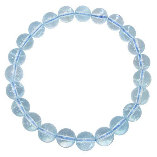 ブルートパーズ ブレスレット 8mm 17cm 天然石 パワーストーン 誕生石