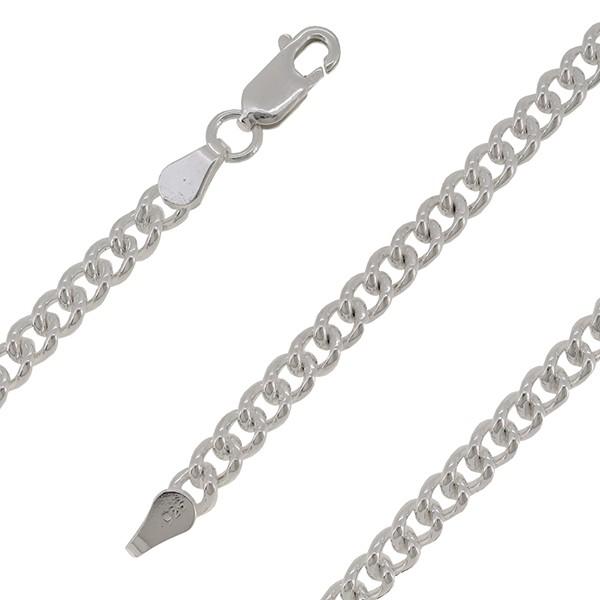 シルバーチェーン 925 ネックレスチェーンのみ カットなし喜平 55cm 幅