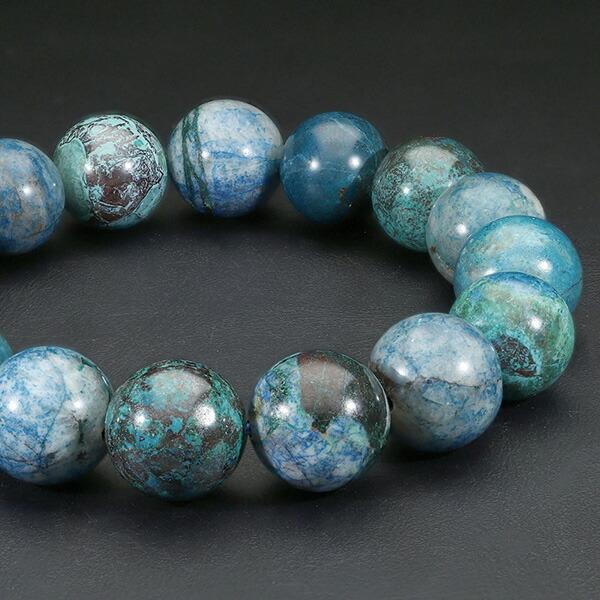 クリソコラ ブレスレット 12mm 18~19cm メンズM レディースL サイズ