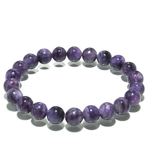 チャロアイト ブレスレット 8mm 17cm レディースM 天然石