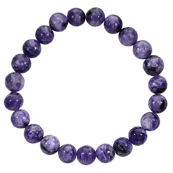 チャロアイト ブレスレット 8mm 17cm レディースM サイズ 天然石