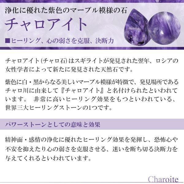 k*2様 前向きな気持ちで身につける希少な石チャロアイトピアス