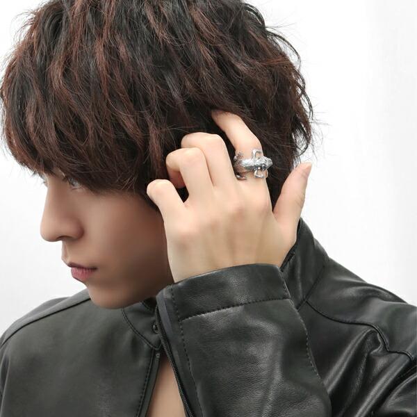 Cold I's フトアゴヒゲトカゲ 巻きつき リング 10〜27号 シルバー925