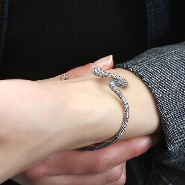 Cold I's ブッシュバイパー バングル シルバー925 腕輪 シルバーアクセサリー ヘビ 蛇 パイソン ボア 鱗 へび柄 爬虫類 は虫類 クサリヘビ科 バイパー |  | 03