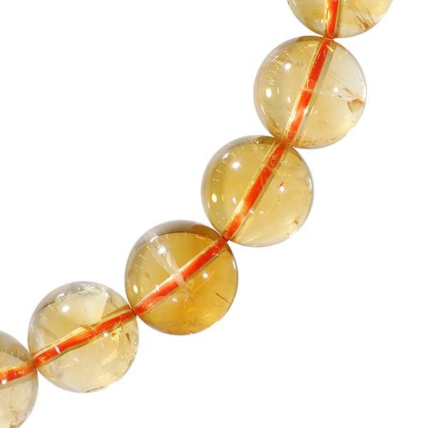 シトリン ブレスレット 11.5mm 19cm 天然石 パワーストーン 誕生石 11