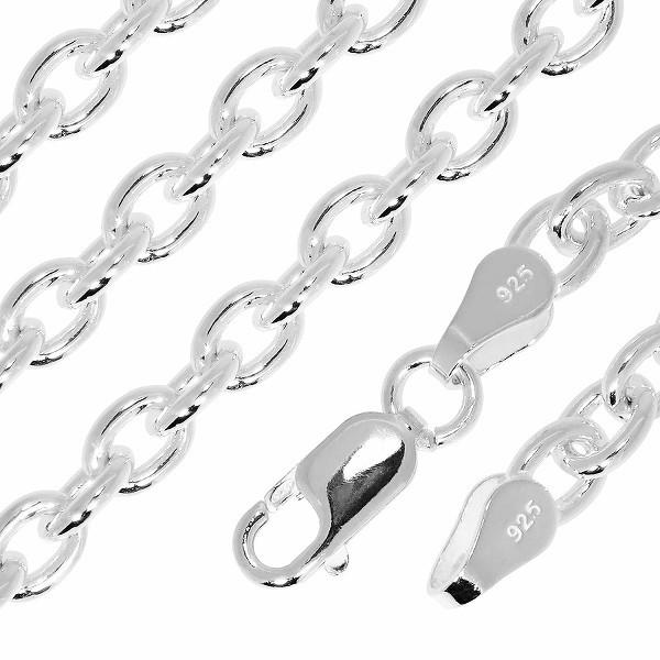 シルバーチェーン 925 ネックレスチェーンのみ あずき 小豆 60cm 幅約