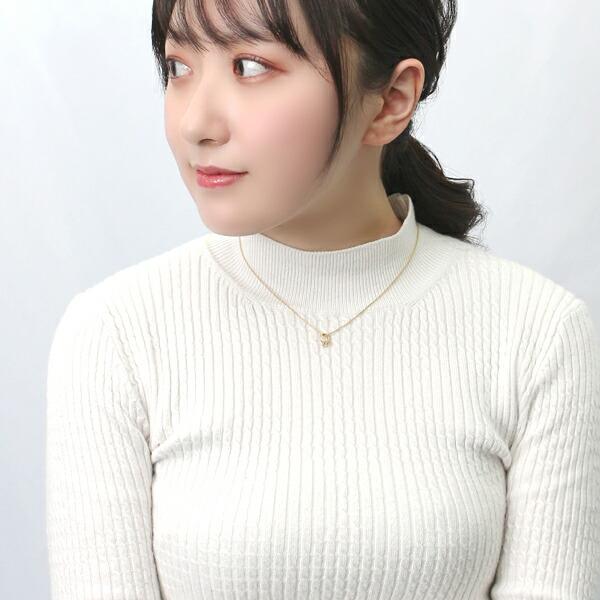 Clover925 選べる 誕生石 ミルククラウン ベビーリング ネックレス K18