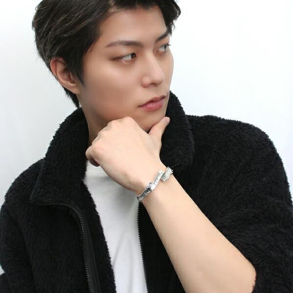 Clover925 JAPANESE PRIDE SAMURAI SPIRIT リボン バングル シルバー