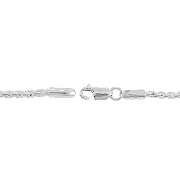 シルバー925 ネックレス スエッジロープチェーン 45cm 幅約2.7mm シルバーチェーン のみ メンズ 人気 おしゃれ メカ ワイヤー プレゼント 爆買_3