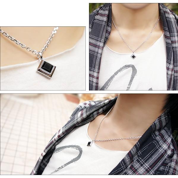 close to me オニキス ネックレス メンズ ブランド シルバー