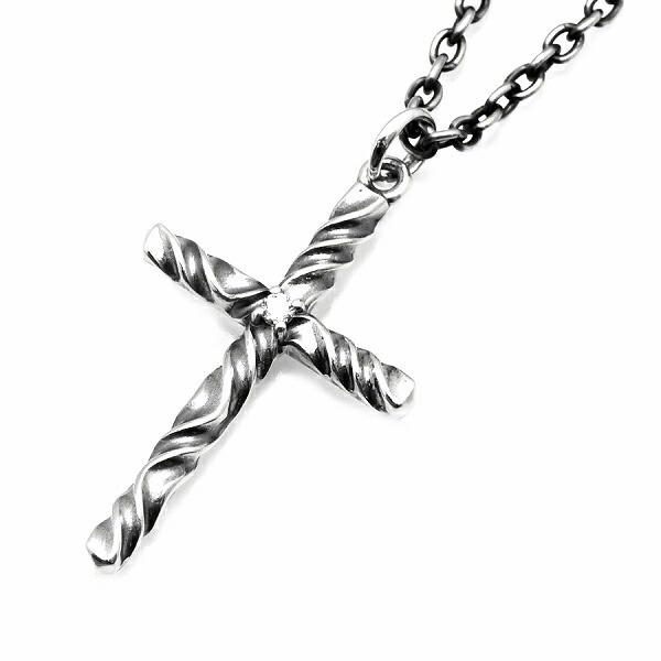 DEAL DESIGN ディールデザイン REVERSE TWIST CROSS：SMALL シルバー クロス ペンダントトップ チェーンなし トップ ヘッド ネックレス 爆買