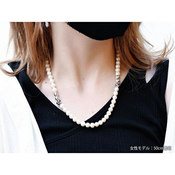 DEAL DESIGN ディールデザイン RT:PEARL パール シルバー ネックレス 8mm 40〜50cm 真珠 淡水パール カジュアル シルバー950 シルバー｜ginnokura｜12