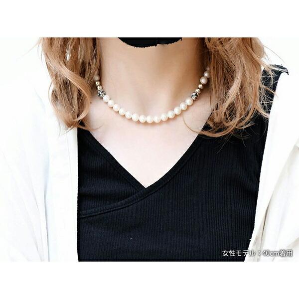 DEAL DESIGN ディールデザイン RT:PEARL パール シルバー ネックレス 8mm 40〜50cm 真珠 淡水パール カジュアル シルバー950 シルバー｜ginnokura｜10