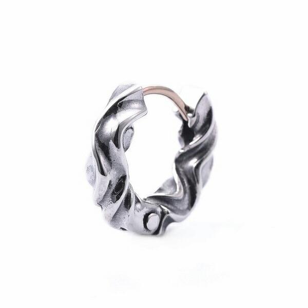 DEAL DESIGN（ディールデザイン） RT:LOCK HOOP シルバー フープピアス