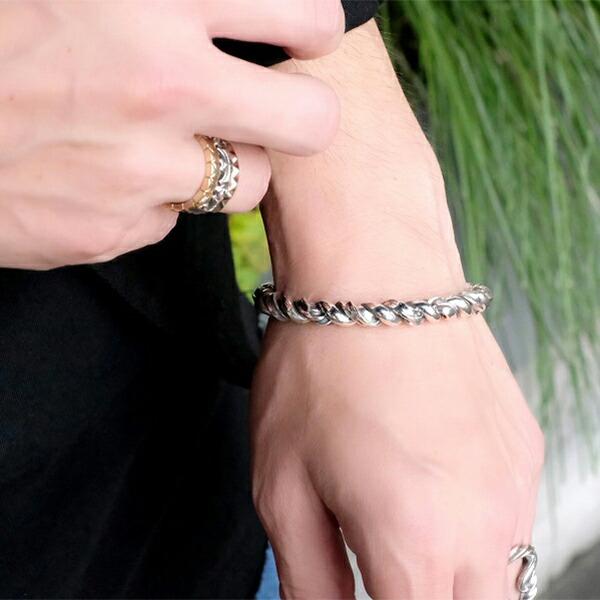 DEAL DESIGN ディールデザイン RT:DUAL WIRE BANGLE シルバー バングル 