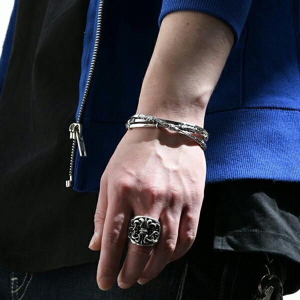 DEAL DESIGN ディールデザイン レイヤード バングル シルバー925