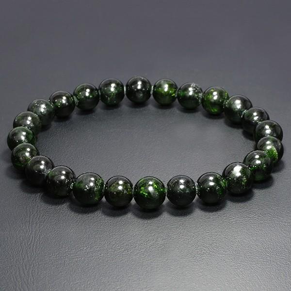 クロムダイオプサイト ブレスレット 7.5mm 17cm 天然石 パワーストーン