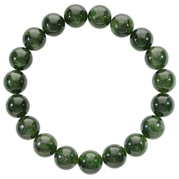 クロムダイオプサイト 4A グレード ロシア産 ブレスレット 10.8mm 19cm