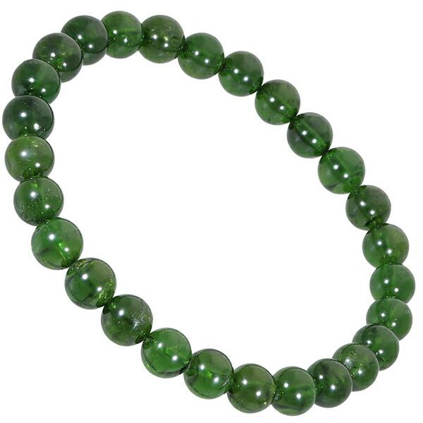 クロムダイオプサイト 高品質 ブレスレット 6.5mm 16.5cm レディースS