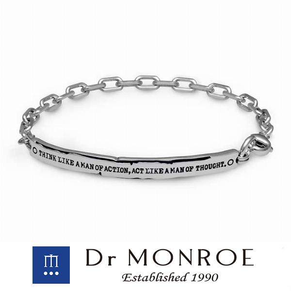 ドクターモンロー ブレスレット メンズ ブランド シルバー プレートチェーンブレスレット 英語 英字 英文 Dr Monroe 人気 Drm Br 34 Sv 新宿銀の蔵 年中無休 一部即日発送 通販 Yahoo ショッピング