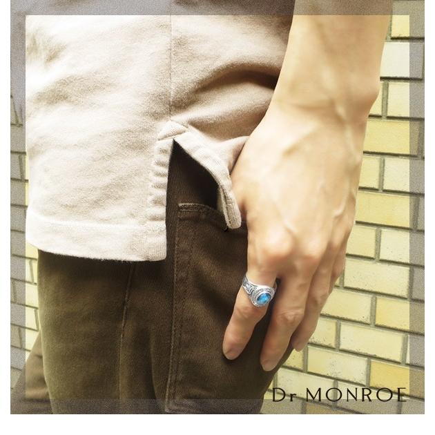 ドクターモンロー リング メンズ ブランド 指輪 シルバー カレッジリング カラージルコニア 7-23号 おしゃれ Dr MONROE 人気 爆買の画像