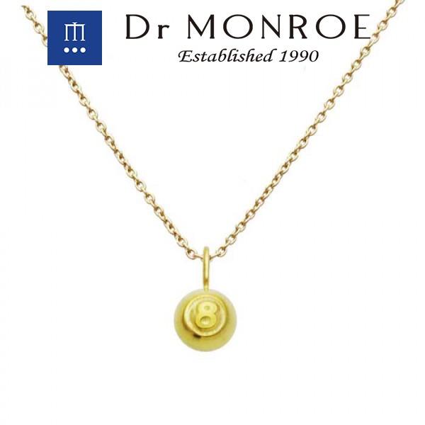 高級感 ドクターモンロー ネックレス メンズ ブランド シルバー K18エイトボールネックレス ビリヤード 球 ペンダント Dr Monroe 人気 激安ブランド M Mahdi Net