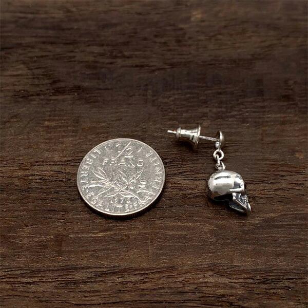 Dr MONROE（ドクターモンロー） スカル チェーン ピアス 1P 片耳用