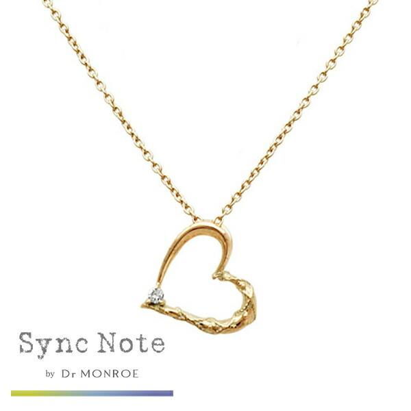 Dr MONROE ドクターモンロー シンクノート K10 ゴールド オープンハート ネックレス チェーン付き 金 10K 10金 ゴールドネックレス