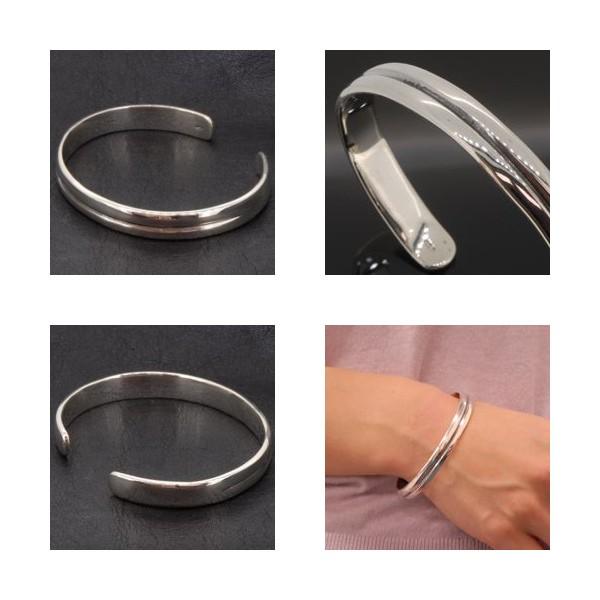 シルバー925 シルバーブレスレットシンプル バングル 銀 シンプル プレーン Amazon | シルバー 925 バングル シンプル クロス プレーン