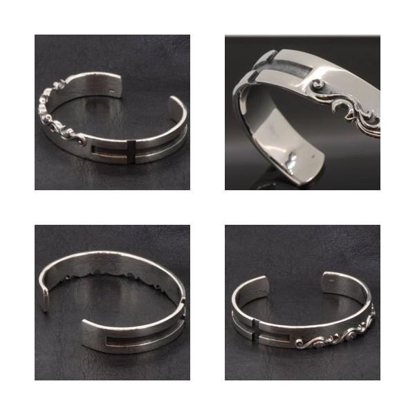 新品 クロス バングル ブレスレット シルバー925 アラベスク silver 新品 クロス バングル ブレスレット シルバー925 アラベスク silver
