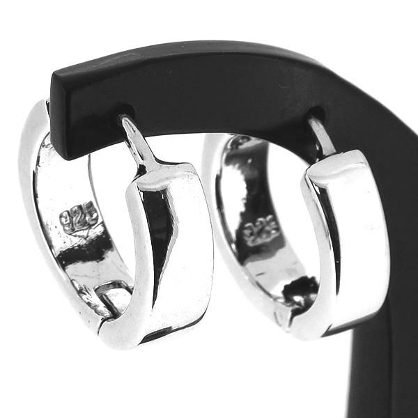 プレーン フープピアス 2P 両耳用 シンプル ピアス イヤリング シルバー925 銀 シルバーアクセサリー メンズ プレゼント