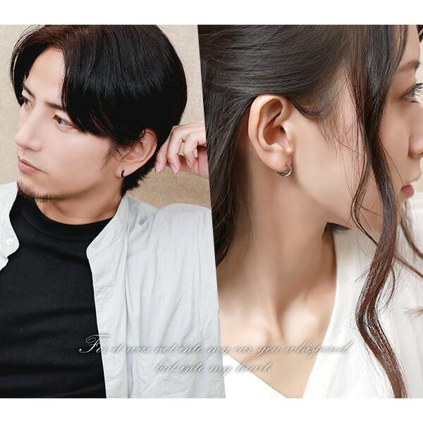 ペアピアス 刻印無料 カップル フープ 10mm サージカル