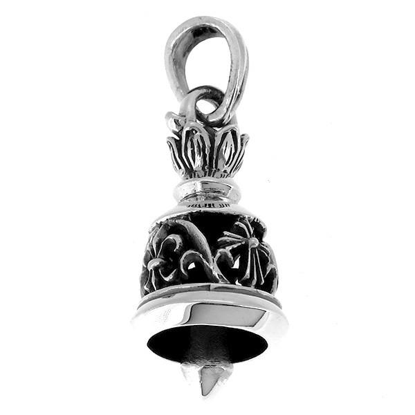 ベル ペンダントトップ(チェーンなし) クロス フレア アラベスク 透かし ネックレス ペンダント シルバー925 銀 プレゼント