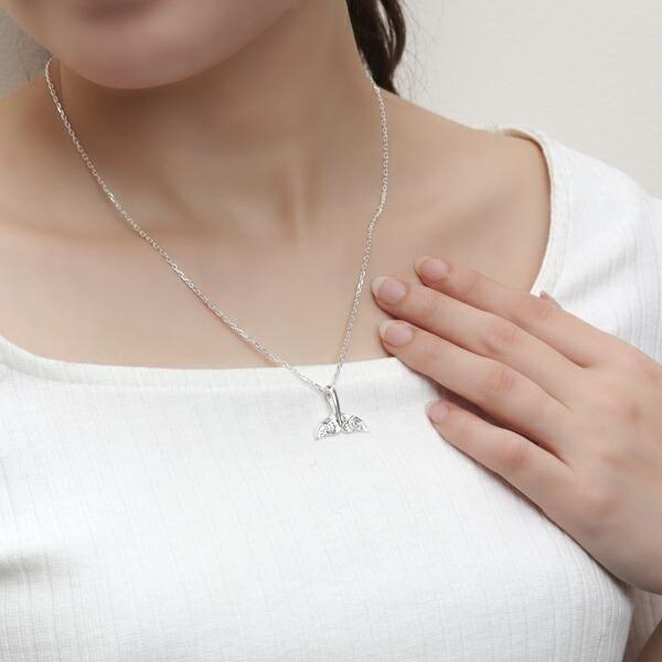  　ネックレス　クジラ　シルバー　925　チェーン ホエールテール ネックレス メンズ シルバー クジラ ハワイアン