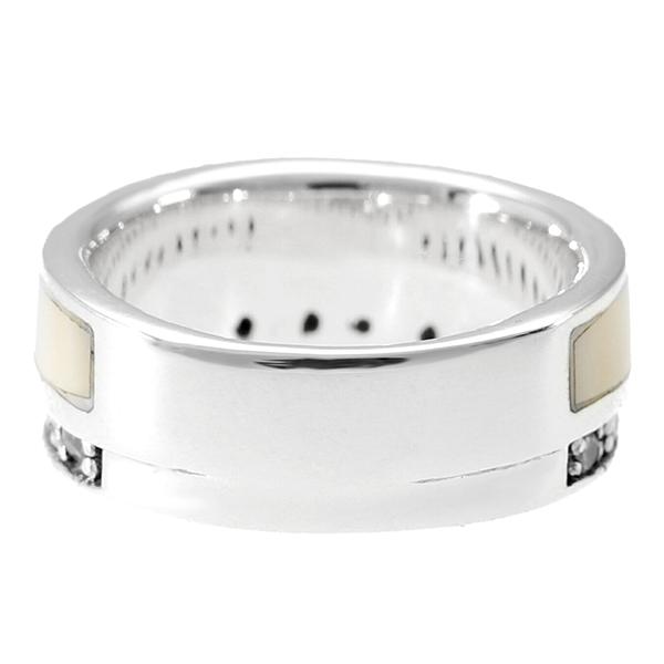 期間限定価格　ヴィンテージ　ホワイトバファロー　シルバーリング　約12号 SILVER 925デザインリング 12号 25680 | UNOAERRE
