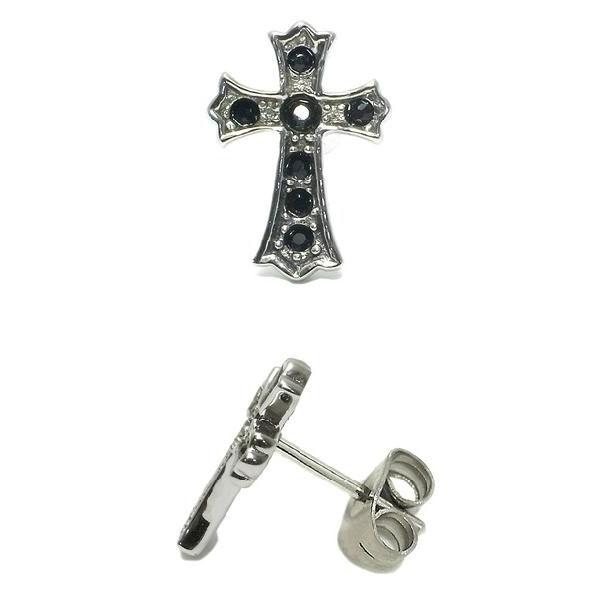 即日発送 メンズアクセサリー スタッドピアス アレルギーフリー 男性 オシャレ 十字架 金属アレルギー ピアス サージカルステンレス メンズ ブラックジルコニア クロス 1p 片耳 おしゃれ 金属アレルギー対応 Www Threeriversofs Com