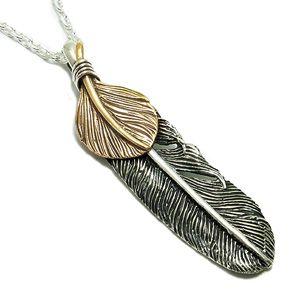最高級 最安値 ネックレス メンズ シルバー フェザー 羽根 ダブル 人気 かっこいい メンズ フェザーネックレス チェーン付 クリスマスプレゼント セール最安価格 Paynow Universalpapershredding Com
