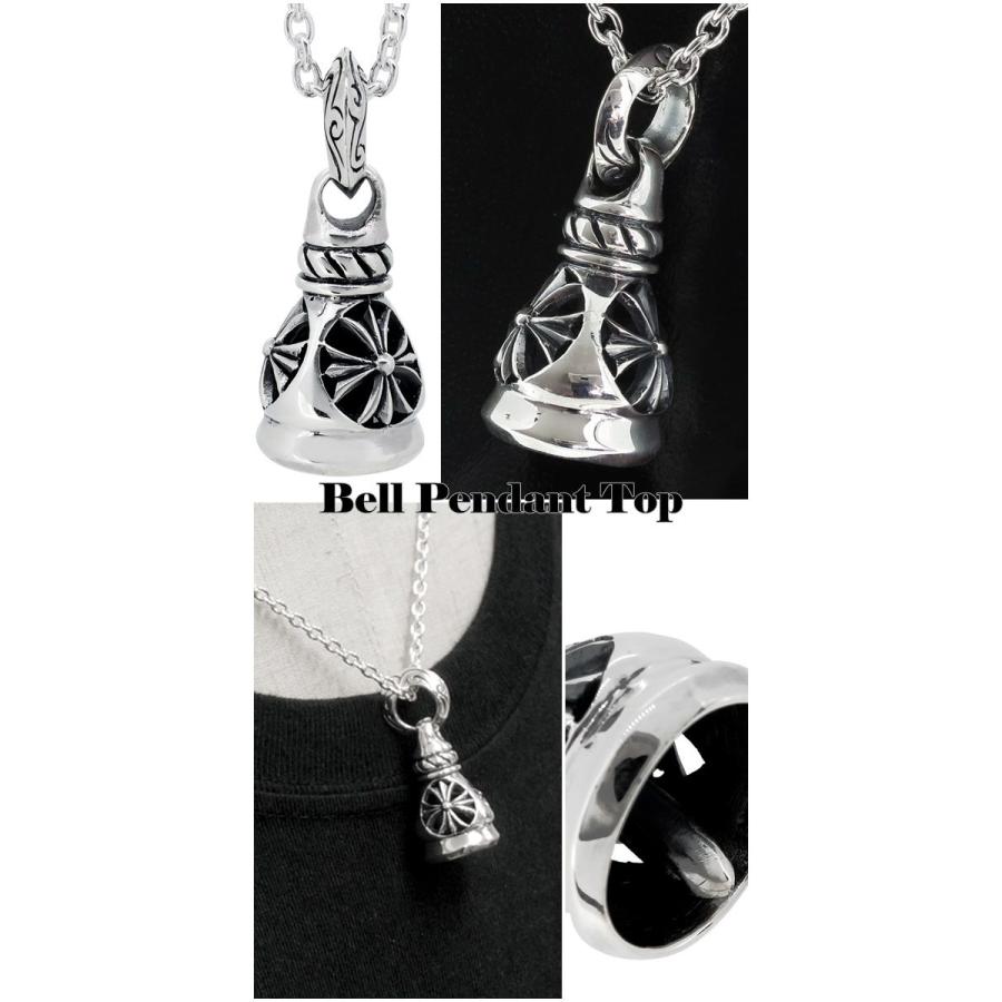 シルバー925 ベル　クロスチェーン シルバー925 ネックレス メンズ クロス ベル 十字架 ティアベル