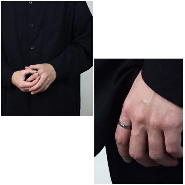 タングステン 指輪 メンズ ブラック ダイヤカット 細身 シンプル リング 黒 ブランド 7-21号 人気 シンプル おしゃれ 男性 女性 プレゼント 爆買の画像