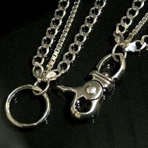 FACTOTUM シルバー926 ウォレットチェーン41cm ベネチアンチェーン