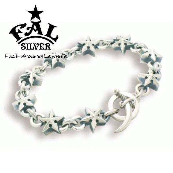 訳ありセール格安 エフエーエル ブレスレット メンズ ブランド シルバー ゴシックスターヘヴィーブレスレットs 星 スター リンク Tバー F A L 人気 超激安 Artech Mi It