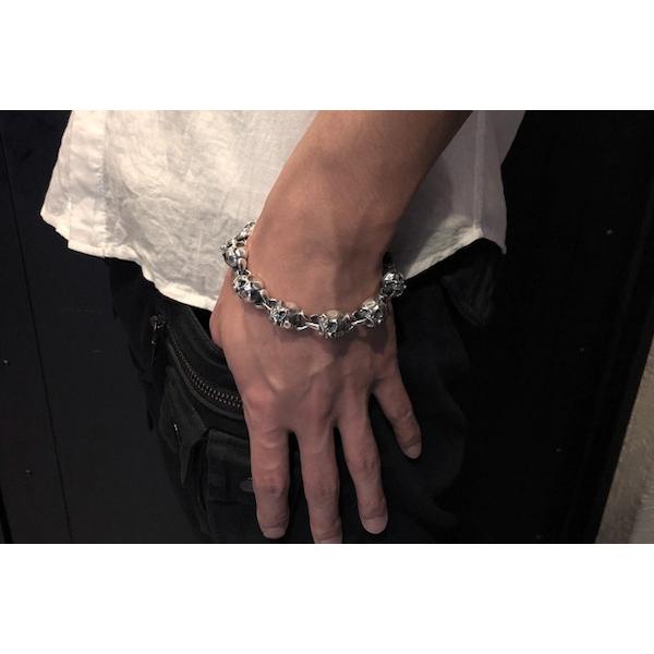 エフエーエル ブレスレット メンズ ブランド シルバー K18メルティングティアドロップ ドロップアウト ブレスレットS F.A.L 人気 爆買の画像