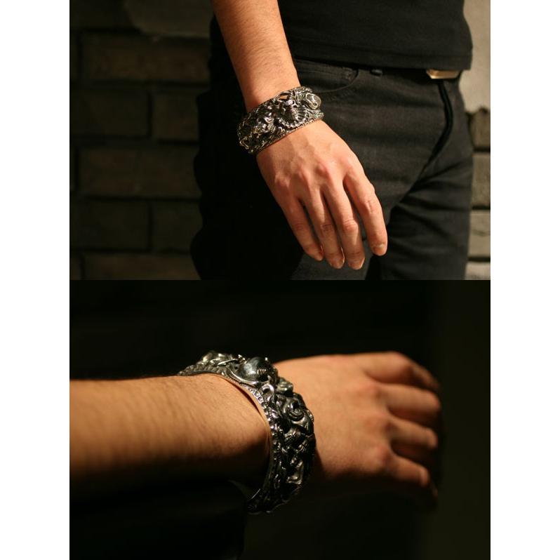 エフエーエル バングル メンズ ブランド シルバー アンデュレーション