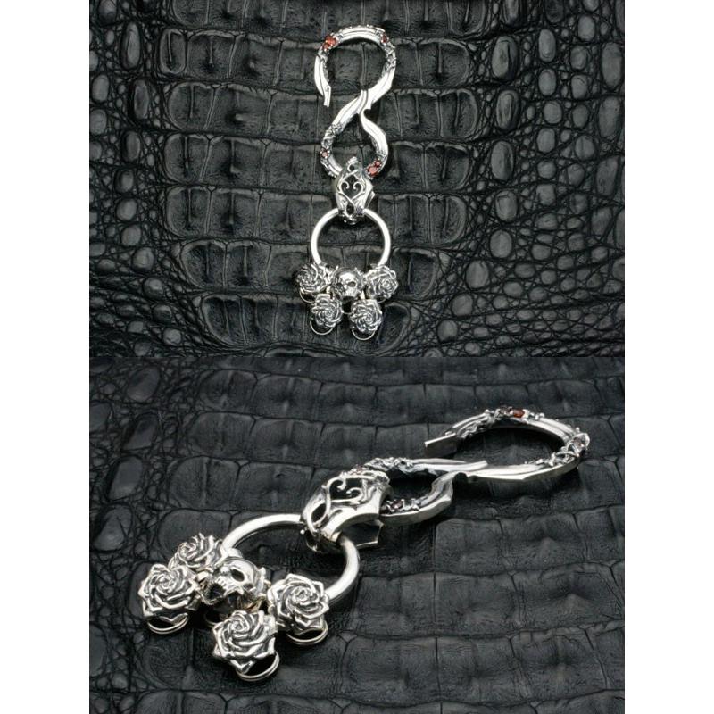 エフエーエル キーチェーン メンズ ブランド シルバー ローズアイビー