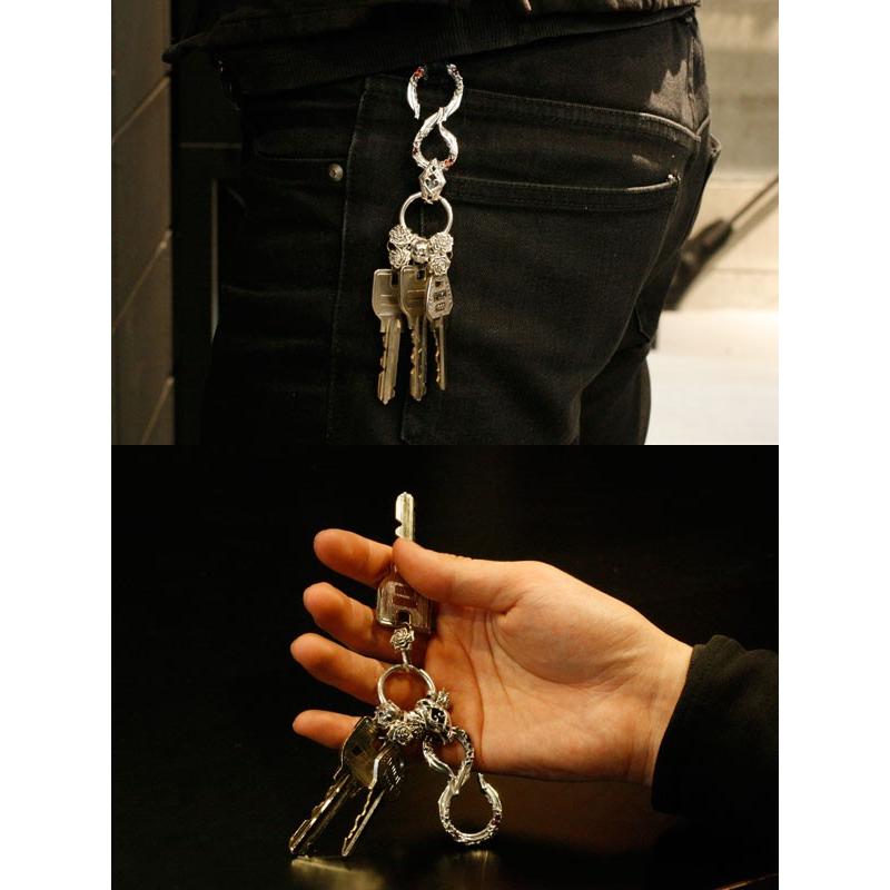 f.a.l エフエーエル キーチェーン エフエーエル F.A.L FAL シルバー キーチェーン アラベスク リーフ