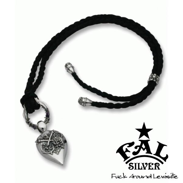 超特価 チョーカー エフエーエル 編み紐 人気 F A L ラージアンクルウォルタープレートレザーチョーカー シルバー ブランド メンズ チョーカー エフエーエル シルバー 男性 メンズ 革紐 メンズアクセサリー Postetelecom Gouv Cg