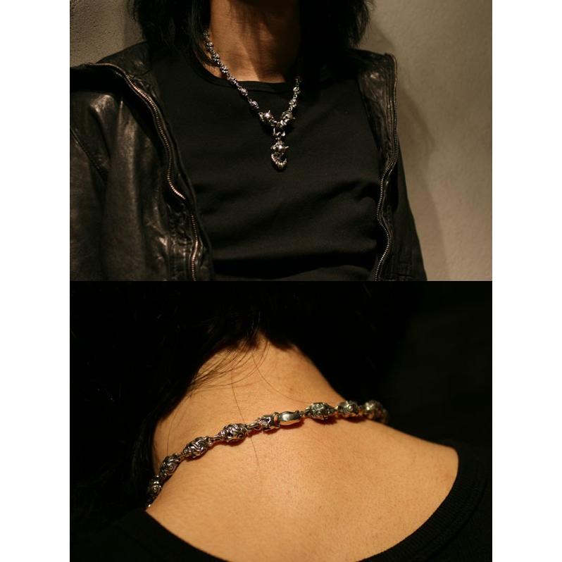 エフエーエル ネックレス メンズ ブランド シルバー ルーズアンダーマインネックレス50cm チェーン付き ペンダント F.A.L 人気 爆買の画像