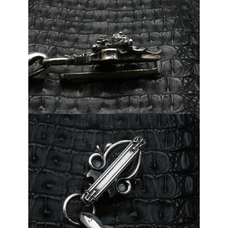 エフエーエル ウォレットチェーン メンズ ブランド シルバー アンクル