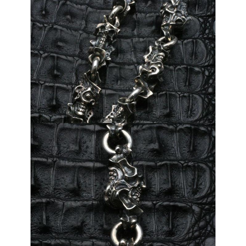 F.A.L/ウォレットチェーン/シルバー/全長68cm エフエーエル ウォレットチェーン メンズ ブランド シルバー アンクル